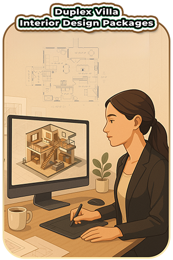 Duplex Villa Interior Design Packages Cost in Hyderabad