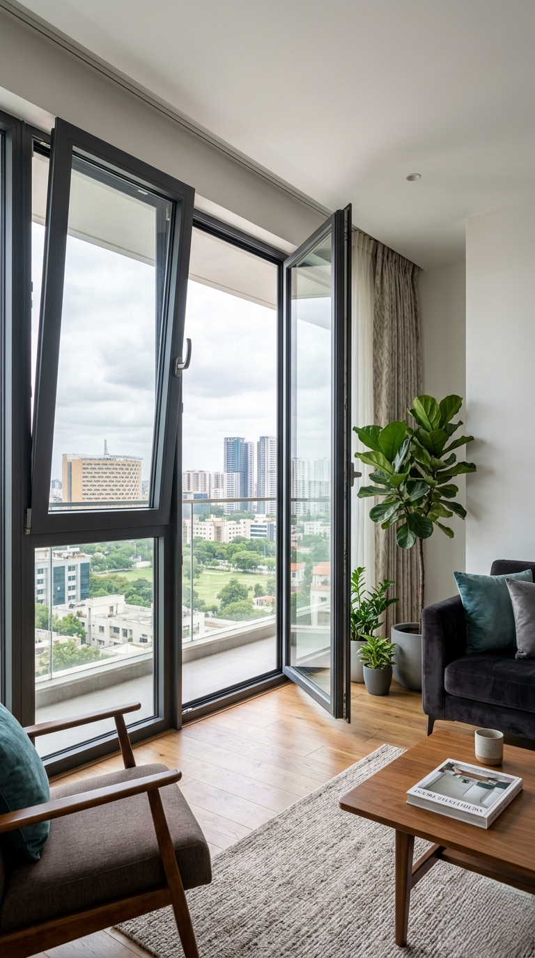 Tilt and Turn Aluminium Windows