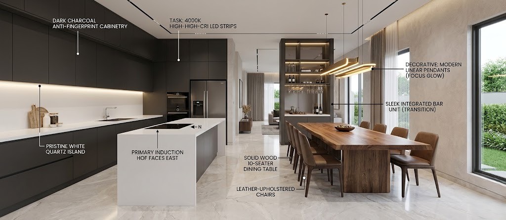 Bellagio Kitchen & Dining Room Design
