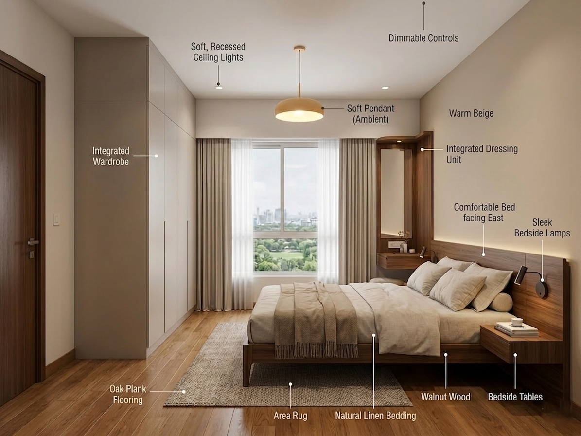 The Prestige City Hyderabad Guest Bedroom Design